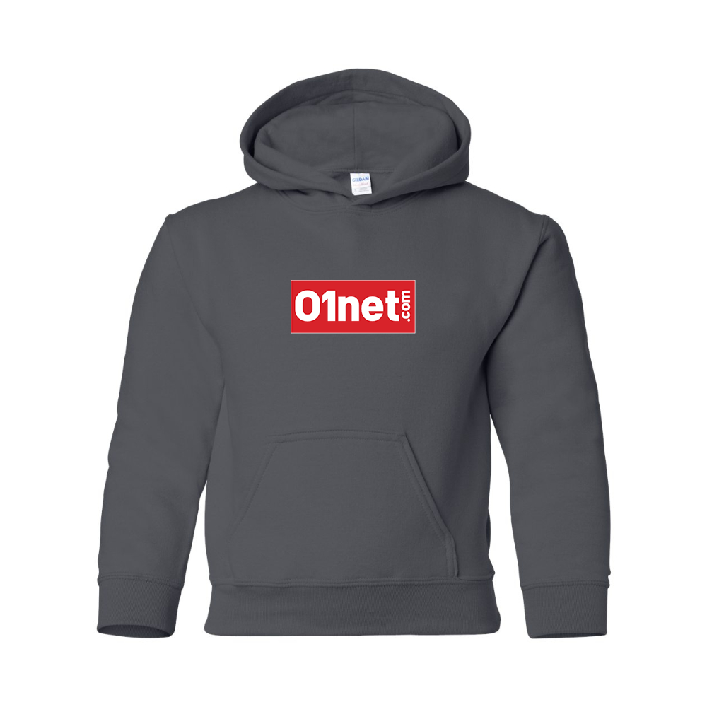 Youth 01net Logo Gildan Heavy Blend  Hooded Sweatshirt