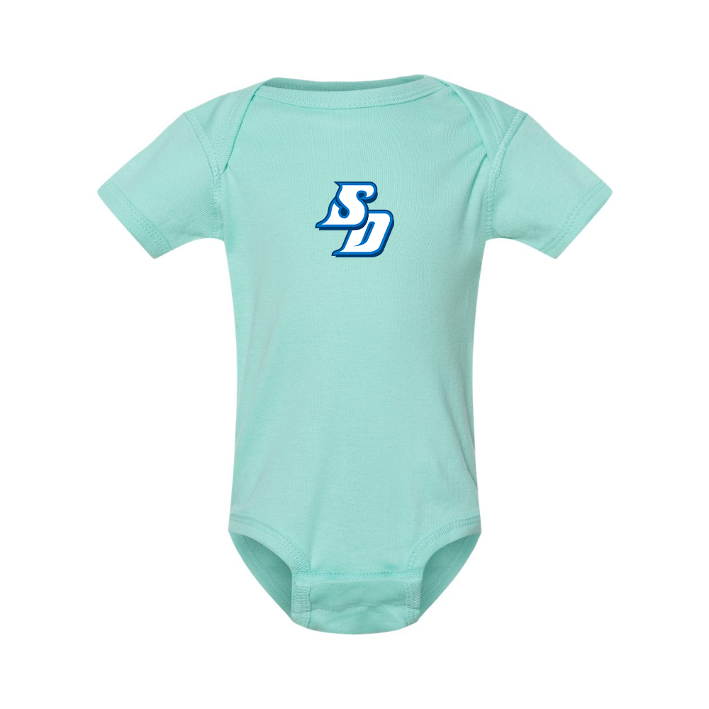 San Diego Toreros Logo Rabbit Skins Infant Baby Rib Bodysuit