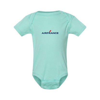 Air France Logo Rabbit Skins Infant Baby Rib Bodysuit