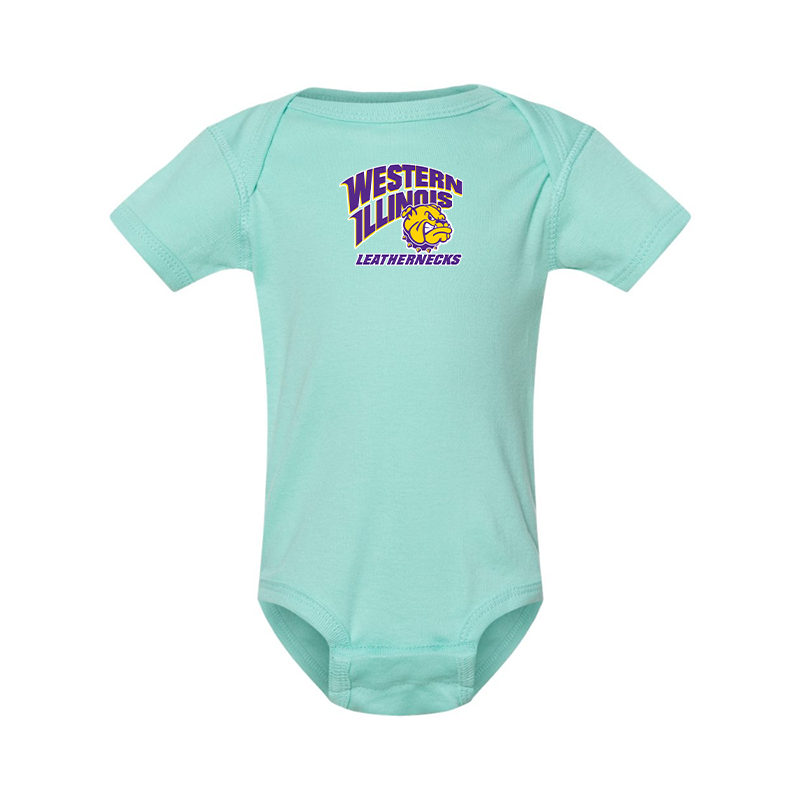 Western Illinois Leathernecks Rabbit Skins Infant Baby Rib Bodysuit