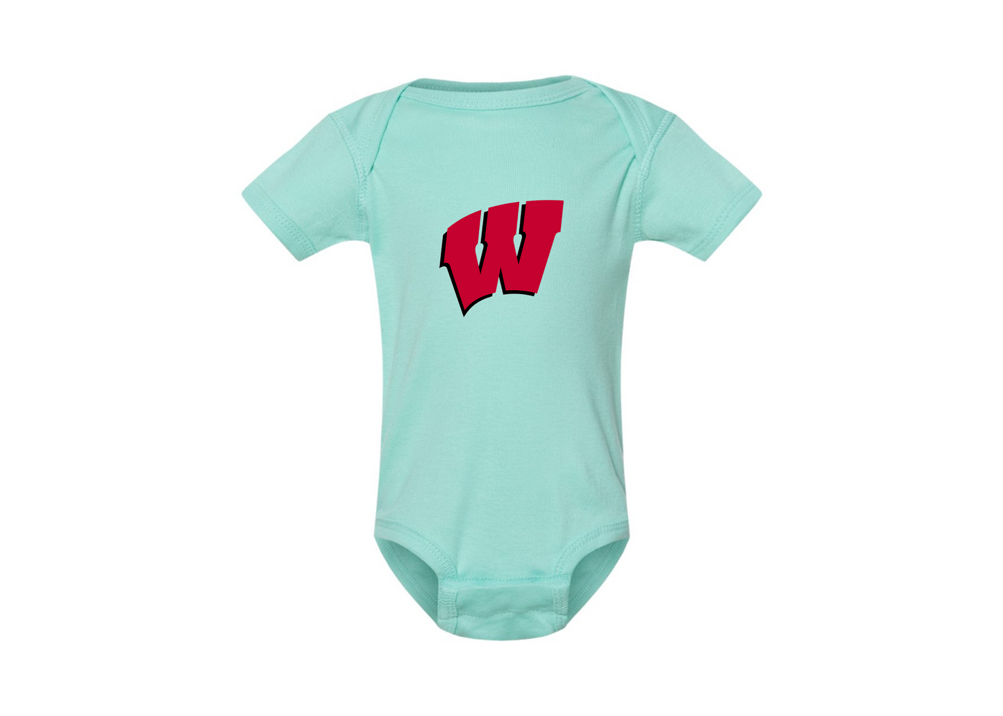 Wisconsin Badgers Rabbit Skins Infant Baby Rib Bodysuit