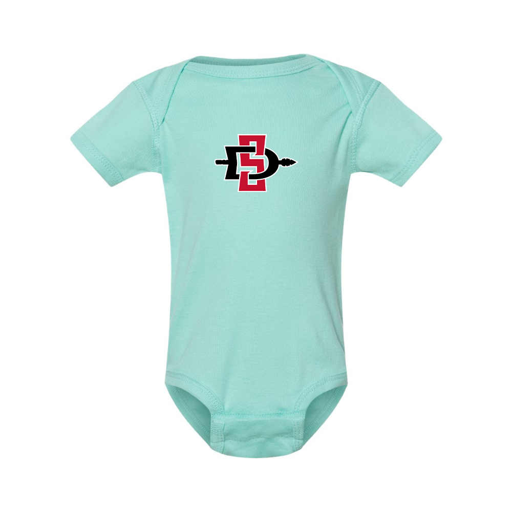 San Diego State Aztecs Logo  Rabbit Skins Infant Baby Rib Bodysuit