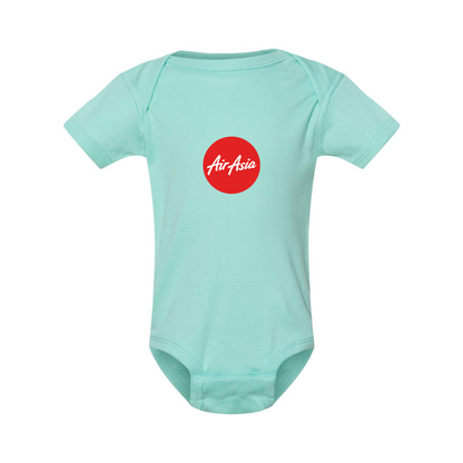 Air Asia Logo  Rabbit Skins Infant Baby Rib Bodysuit