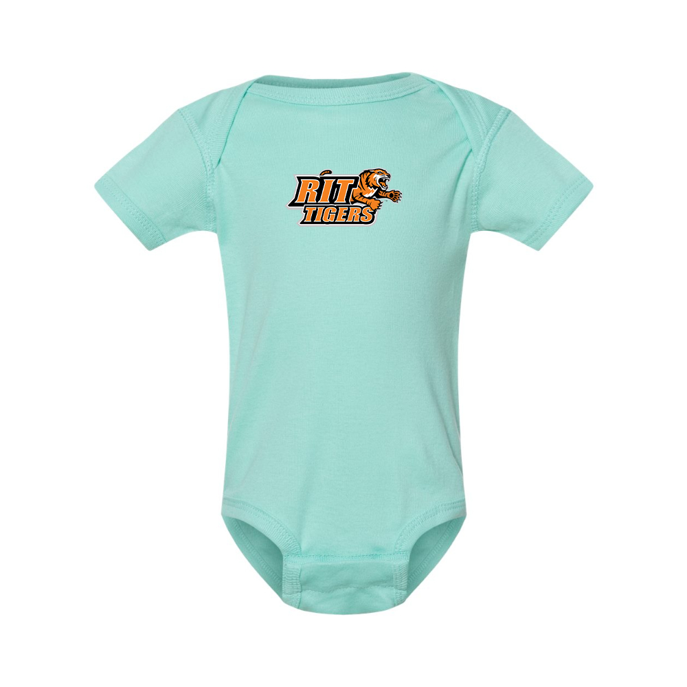 RIT Tigers Logo Rabbit Skins Infant Baby Rib Bodysuit