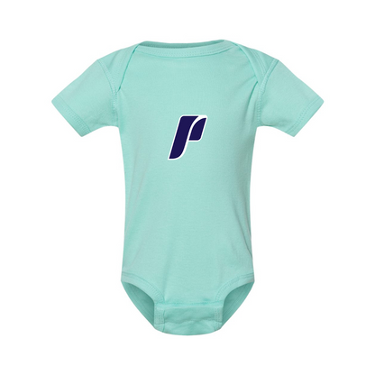 Portland Pilots Logo  Rabbit Skins Infant Baby Rib Bodysuit