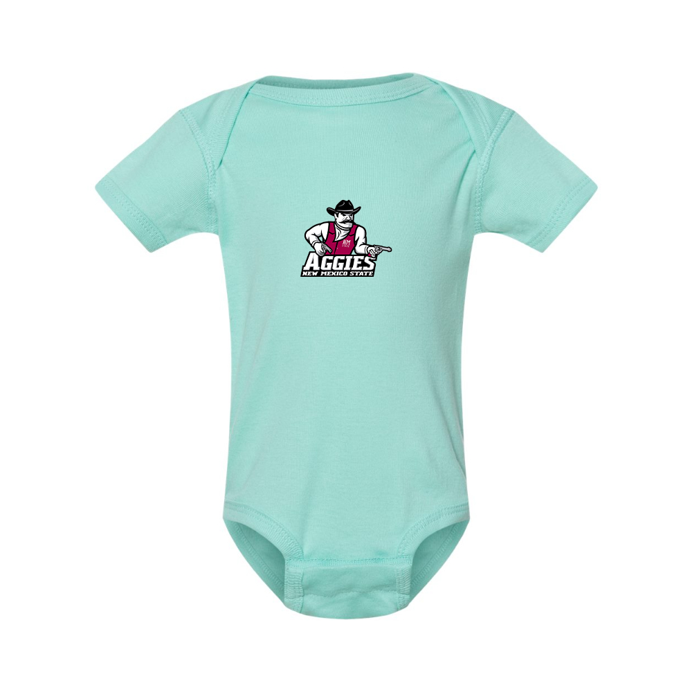 Aggies New Mexico State Logo  Rabbit Skins Infant Baby Rib Bodysuit