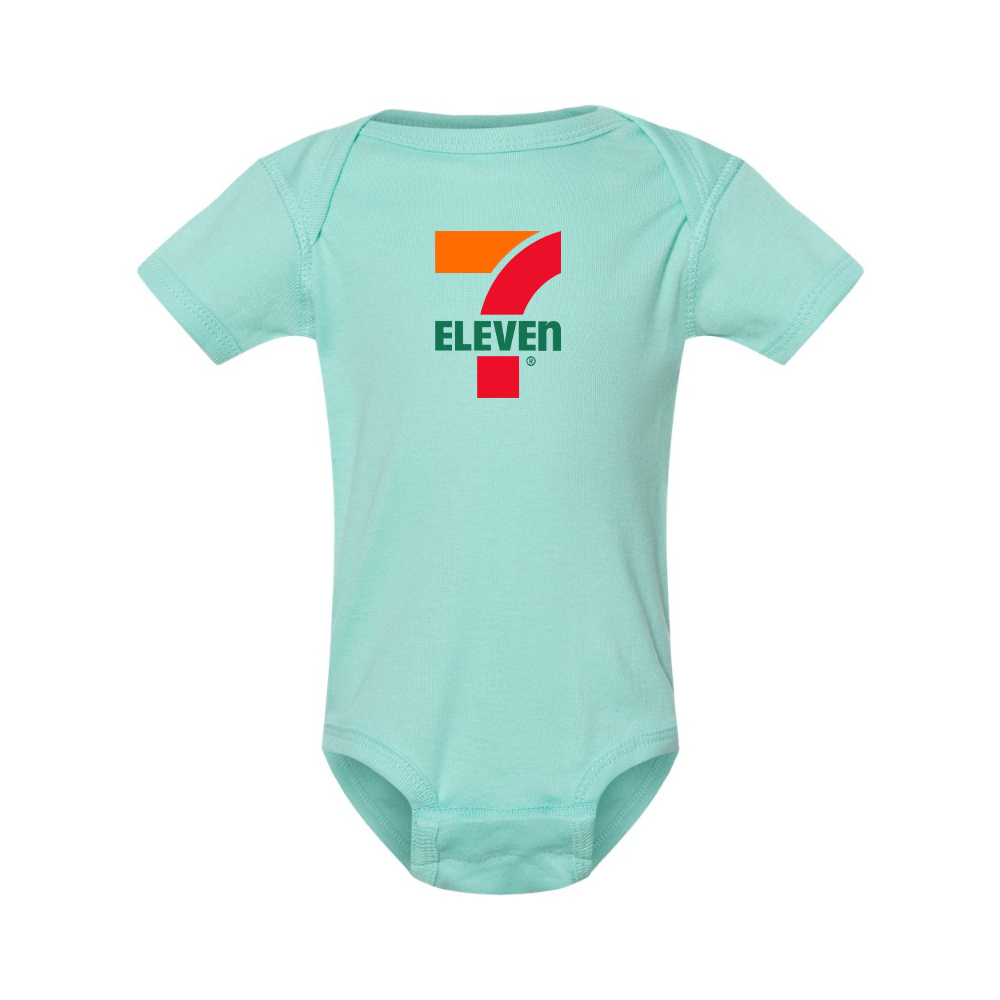7 Eleven Logo  Rabbit Skins Infant Baby Rib Bodysuit