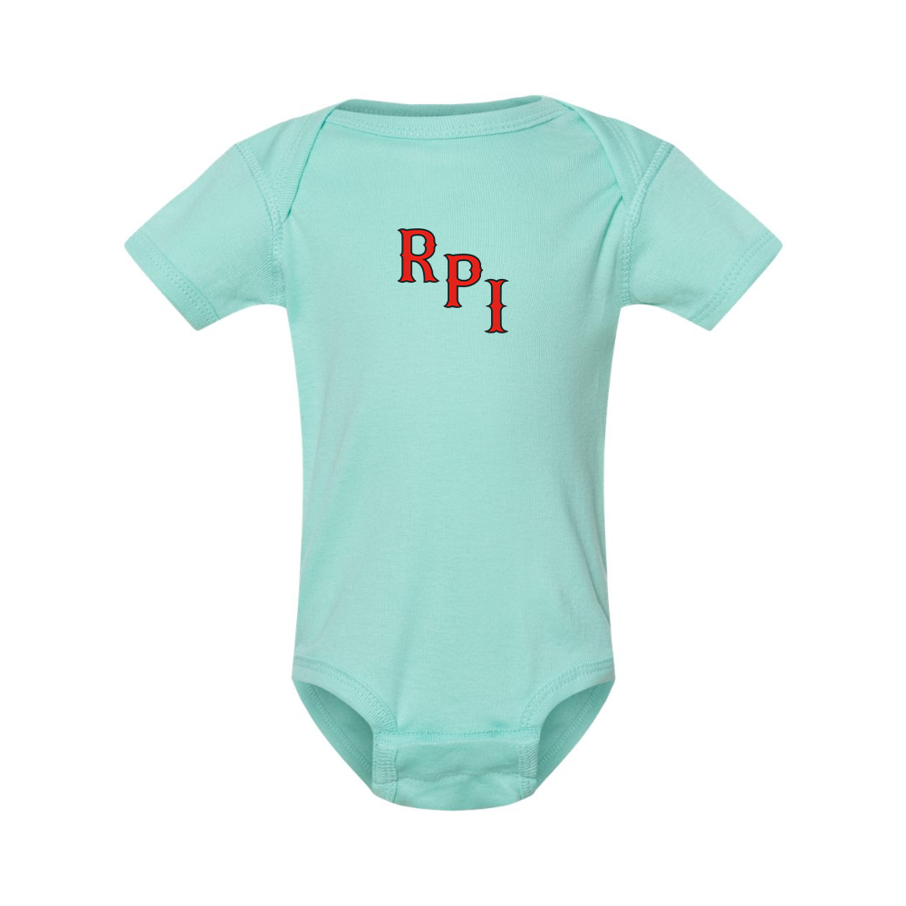 RPI Engineers Logo Rabbit Skins Infant Baby Rib Bodysuit