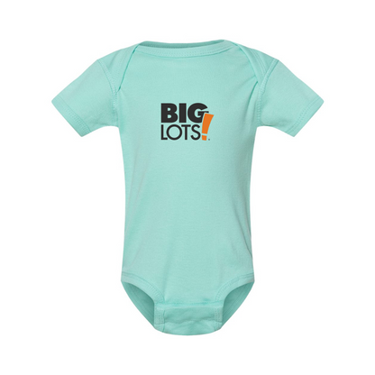 Big Lots Logo Rabbit Skins Infant Baby Rib Bodysuit
