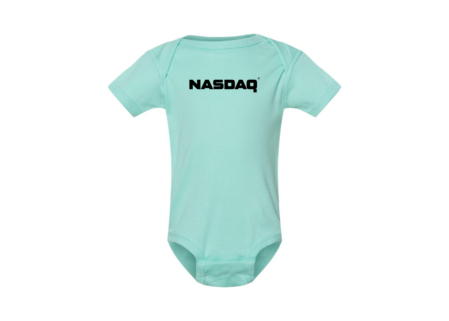 Nasdaq Logo  Rabbit Skins Infant Baby Rib Bodysuit
