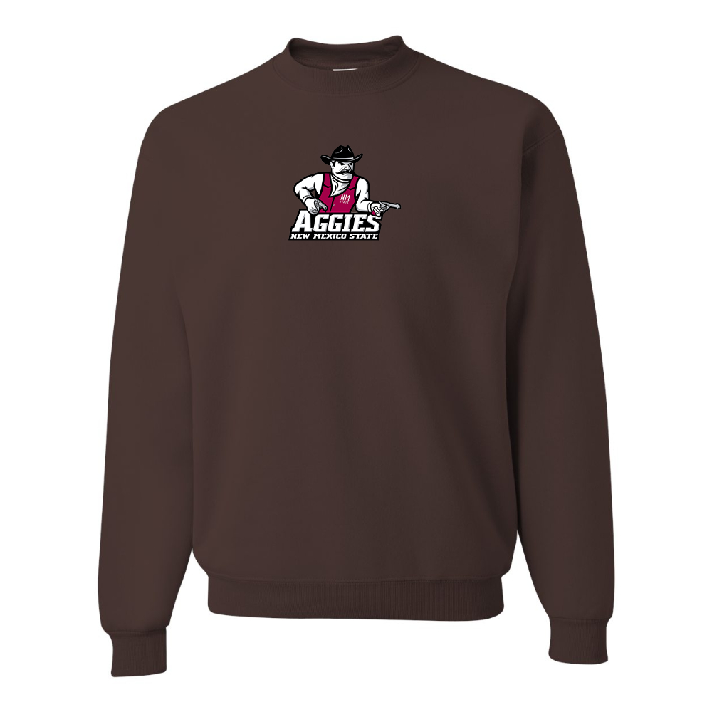 Men's Aggies New Mexico State Logo  JERZEES NuBlend Crewneck Sweatshirt