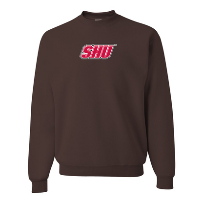 Men's Sacred Heart Pioneers Logo JERZEES NuBlend Crewneck Sweatshirt
