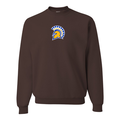 Men's San Jose State Spartans Logo JERZEES NuBlend Crewneck Sweatshirt