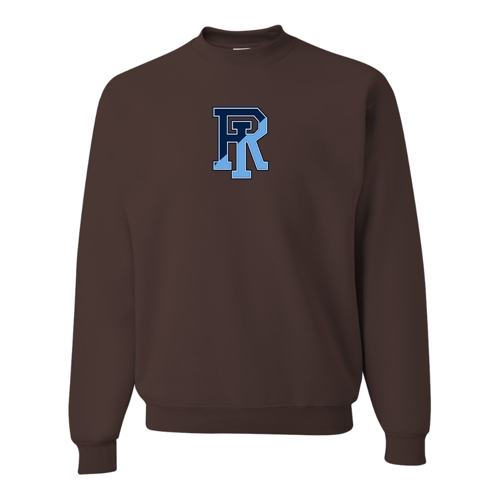 Men's Rhode Island Rams Logo JERZEES NuBlend Crewneck Sweatshirt