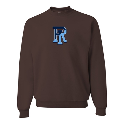 Men's Rhode Island Rams Logo JERZEES NuBlend Crewneck Sweatshirt