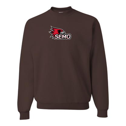 Men's SEMO Redhawks Logo JERZEES NuBlend Crewneck Sweatshirt