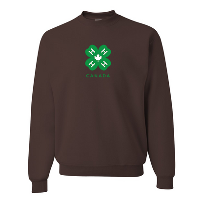 Men's 4H Canada Logo JERZEES NuBlend Crewneck Sweatshirt