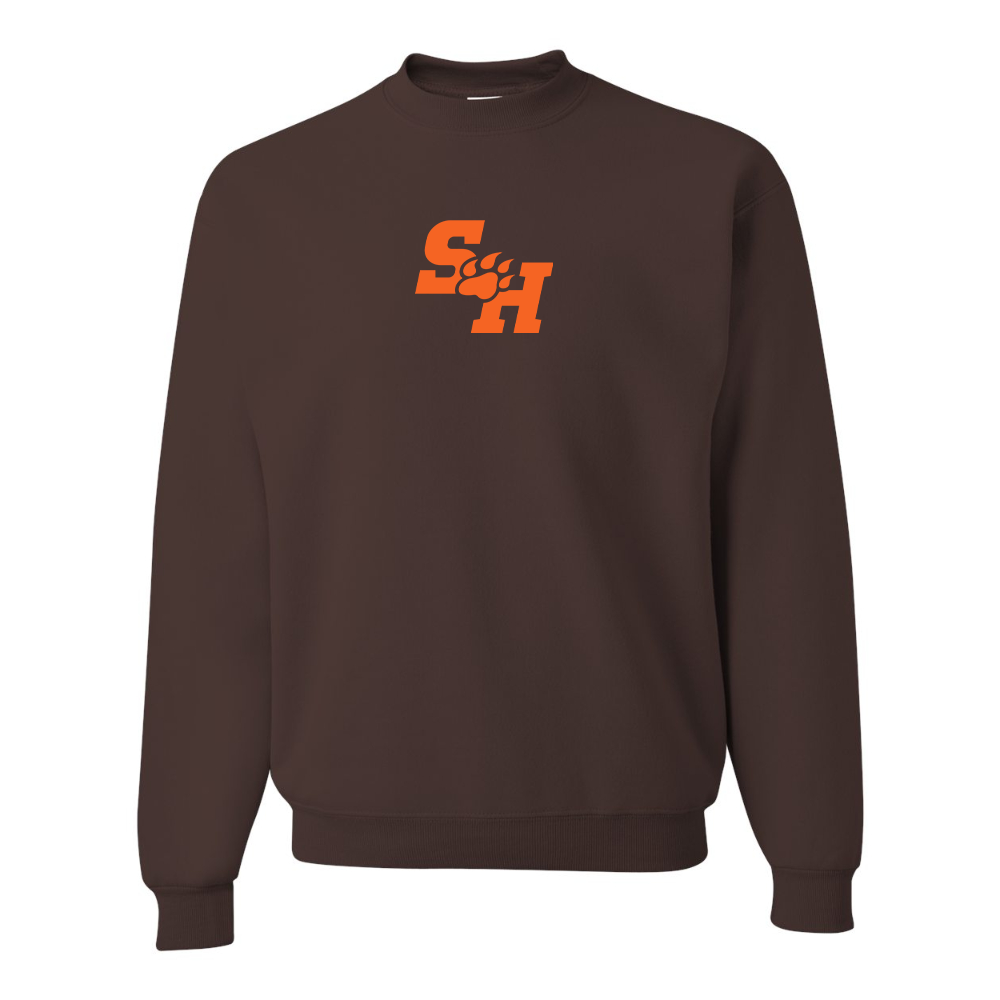 Men's Sam Houston State Bearkats Logo JERZEES NuBlend Crewneck Sweatshirt