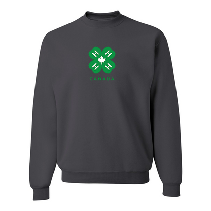 Men's 4H Canada Logo JERZEES NuBlend Crewneck Sweatshirt