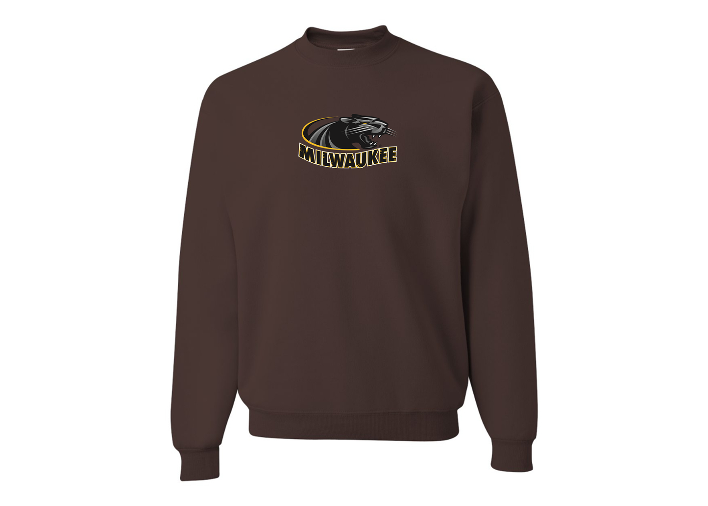 Men's Wisconsin Milwaukee Panthers JERZEES NuBlend Crewneck Sweatshirt