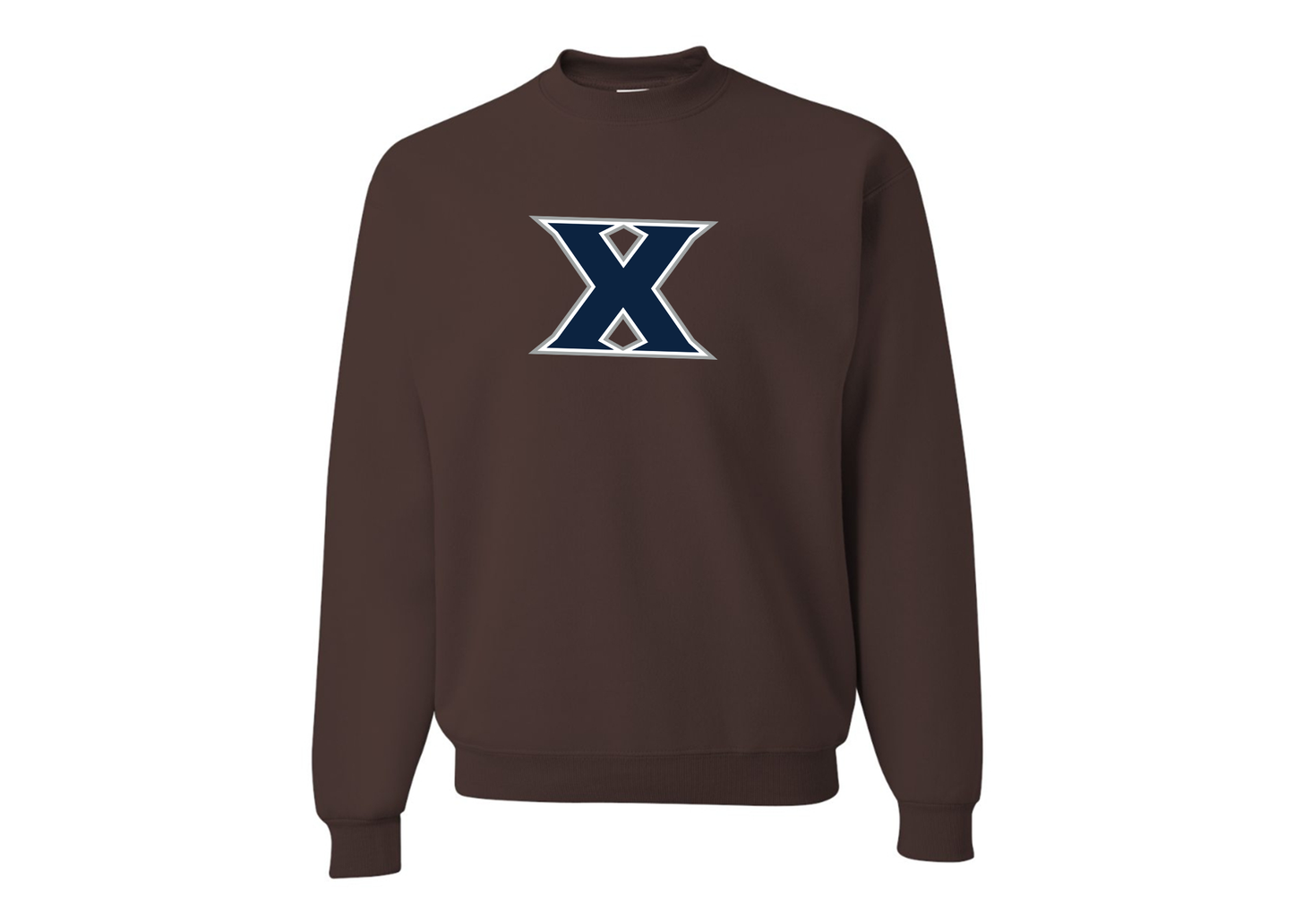 Men's Xavier Musketeers JERZEES NuBlend Crewneck Sweatshirt