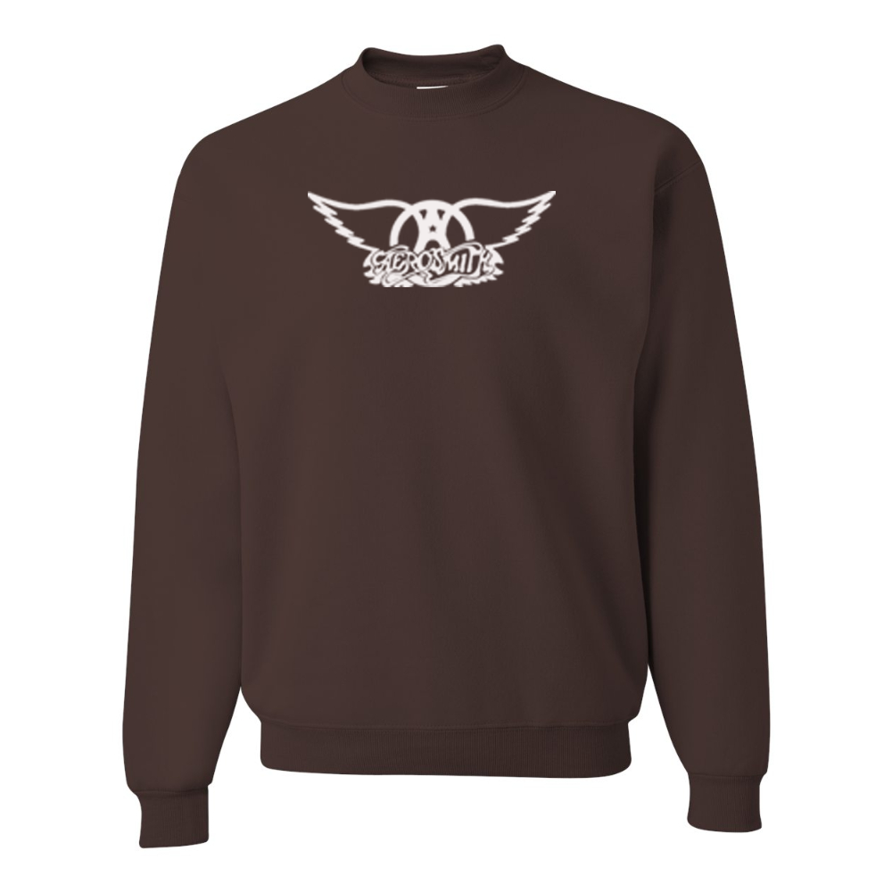 Men's Aerosmith Logo  JERZEES NuBlend Crewneck Sweatshirt