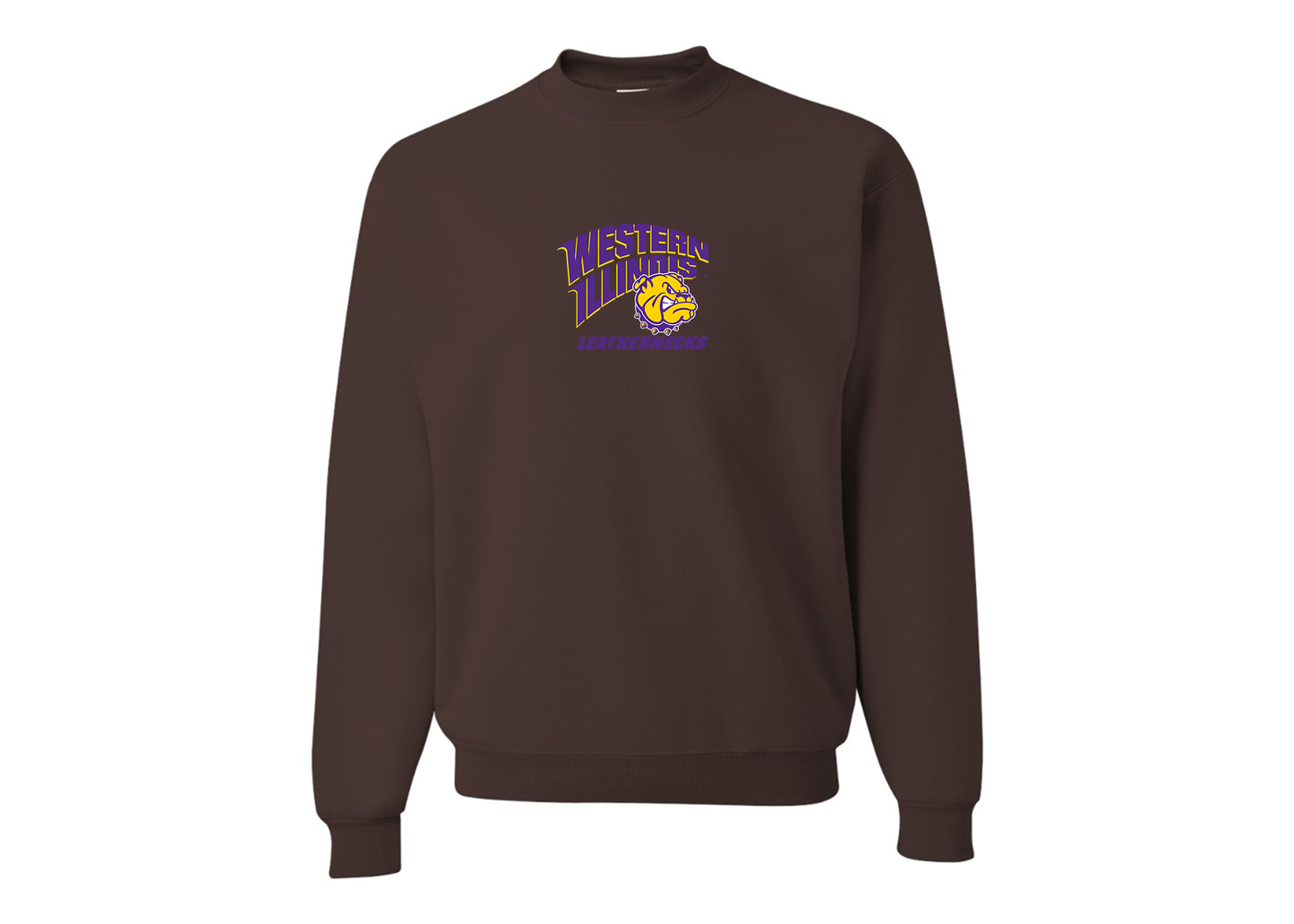Men's Western Illinois Leathernecks JERZEES NuBlend Crewneck Sweatshirt