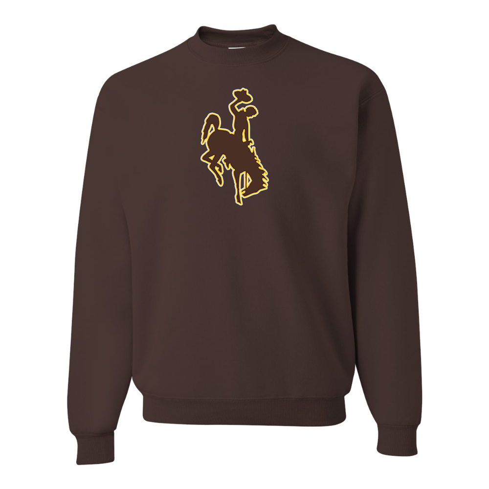 Men's Wyoming Cowboys JERZEES NuBlend Crewneck Sweatshirt