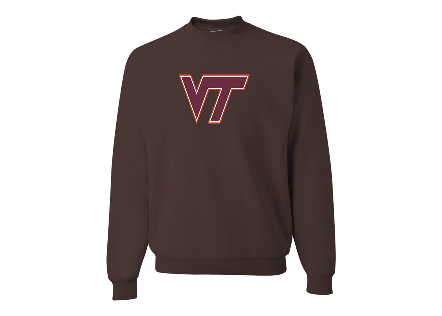 Men's Virginia Tech Hokies JERZEES NuBlend Crewneck Sweatshirt