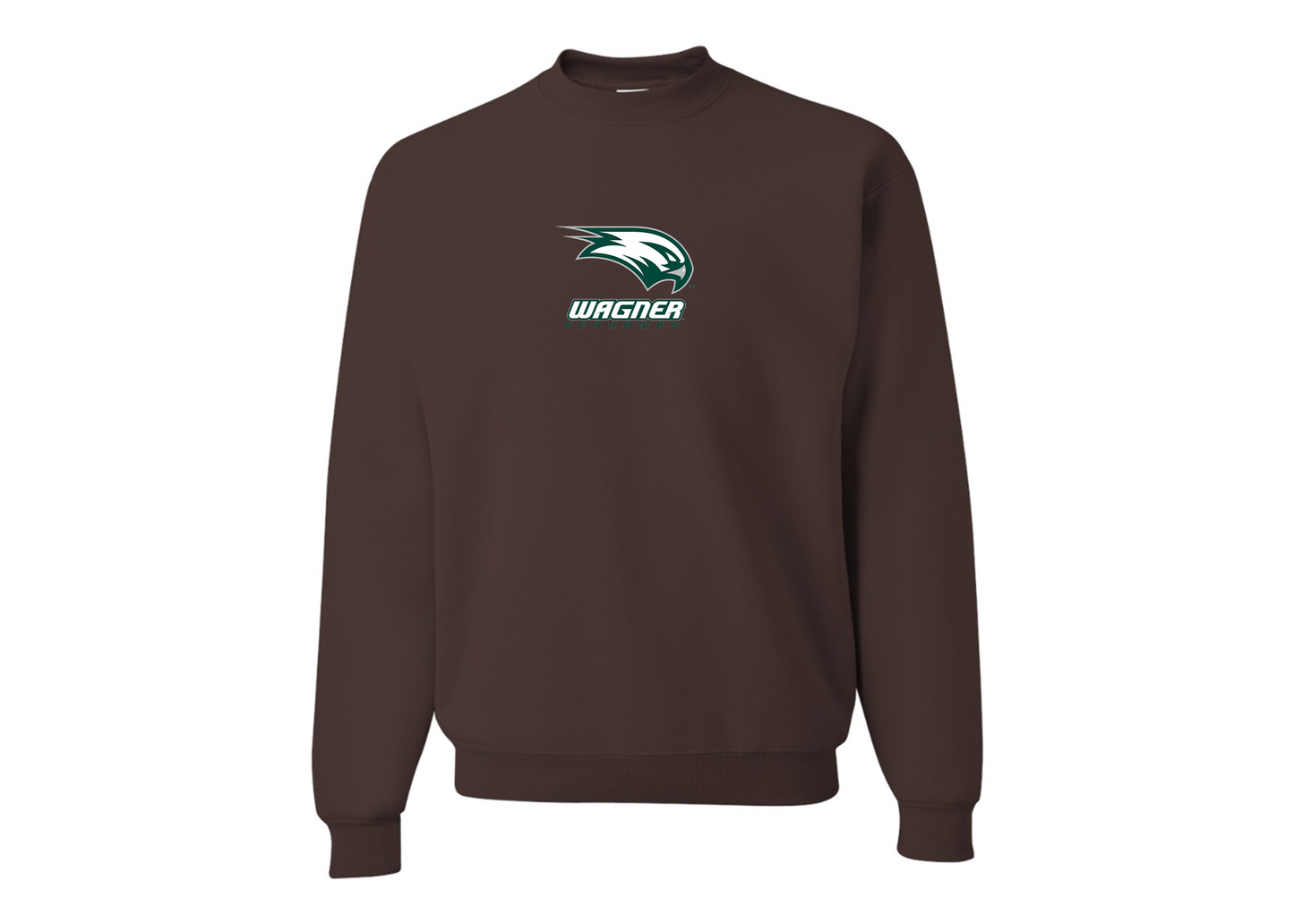 Men's Wagner Seahawks JERZEES NuBlend Crewneck Sweatshirt