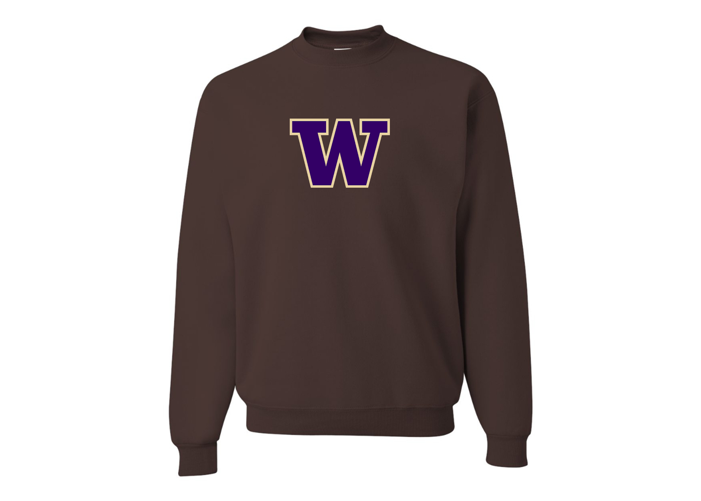 Men's Washington Huskies JERZEES NuBlend Crewneck Sweatshirt