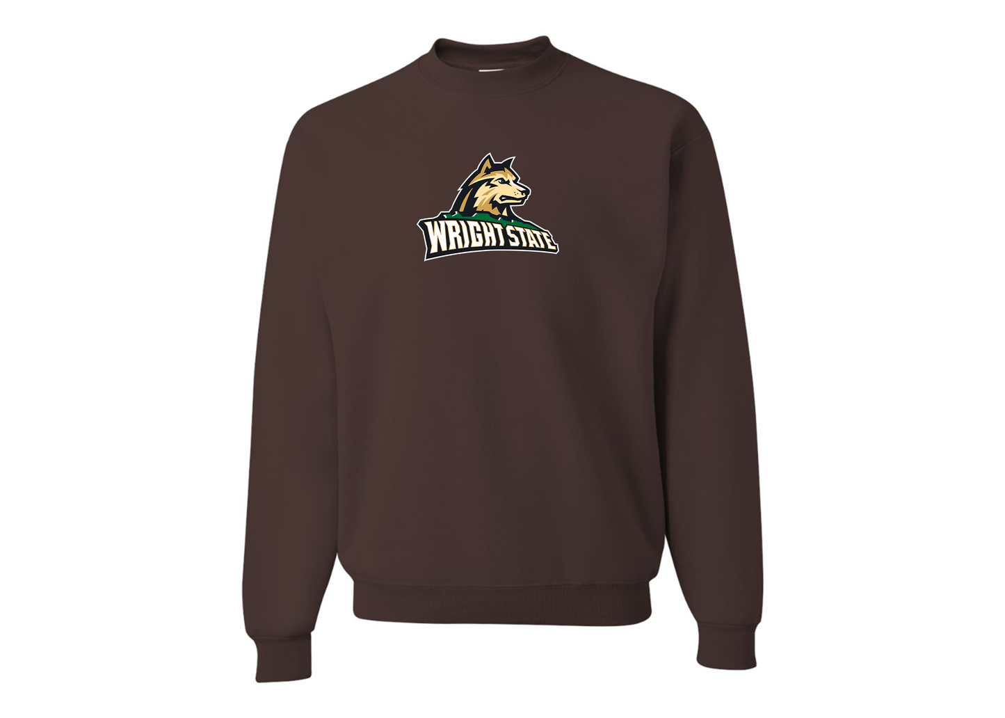 Men's Wright State Raiders JERZEES NuBlend Crewneck Sweatshirt