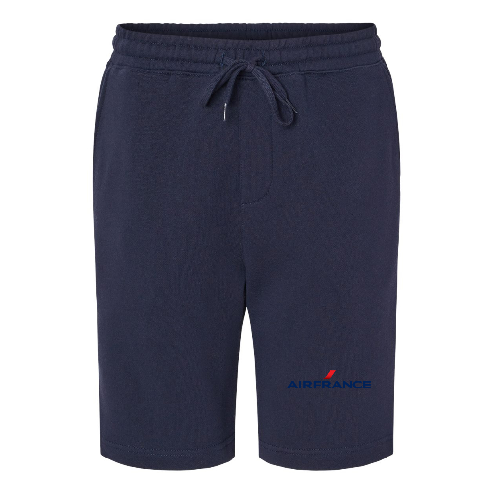 Men's Air France Logo Independent Trading Co Midweight Fleece Shorts