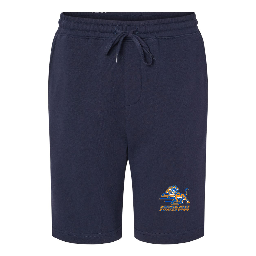 Men's Savannah State Tigers Logo Independent Trading Co Midweight Fleece Shorts