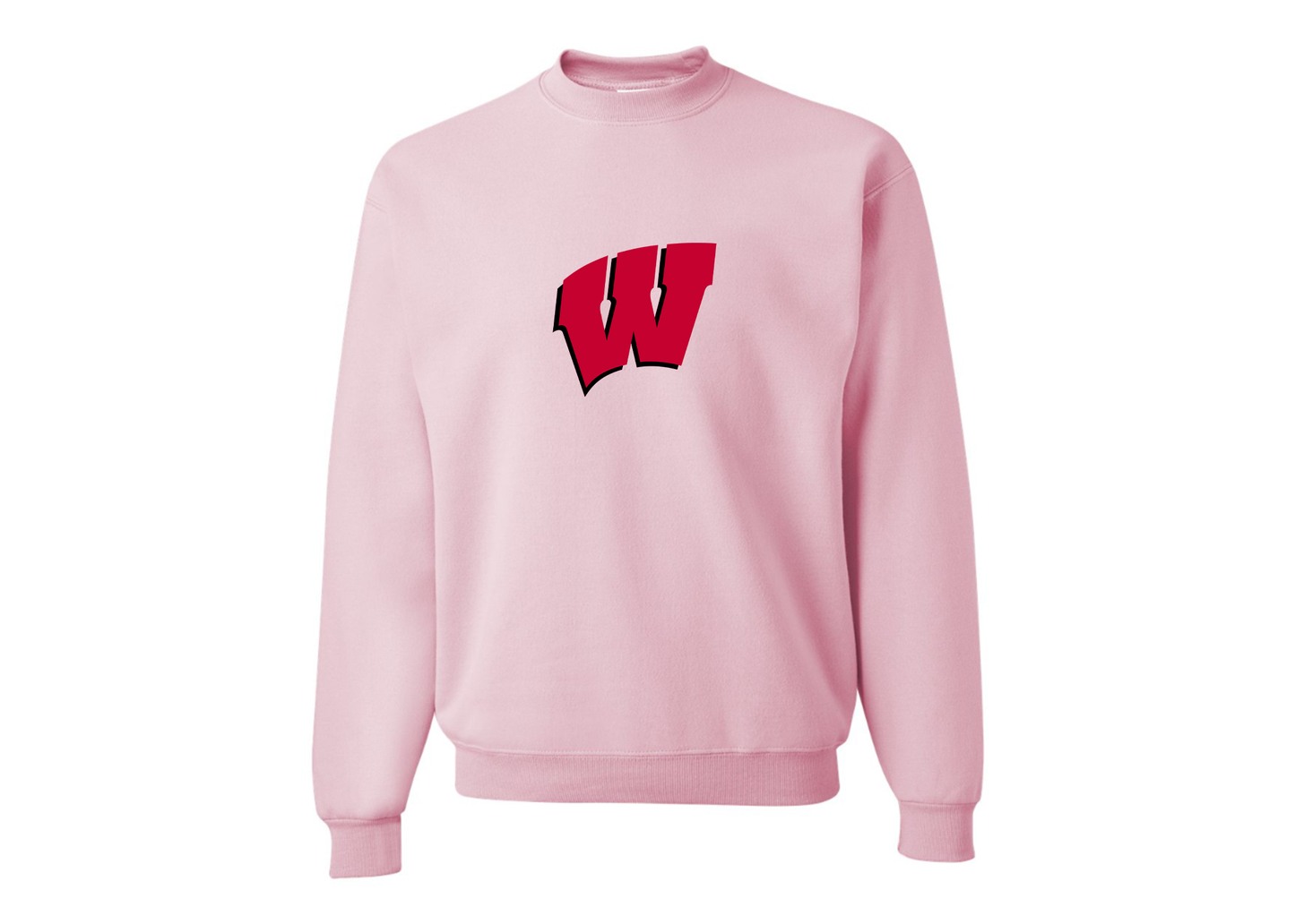 Men's Wisconsin Badgers JERZEES NuBlend Crewneck Sweatshirt