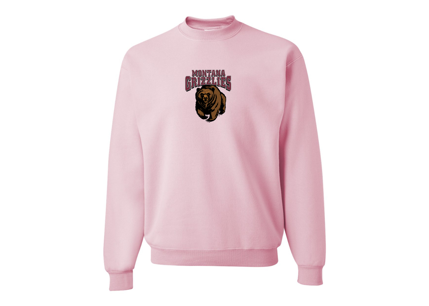 Men's Montana Grizzliesl JERZEES NuBlend Crewneck Sweatshirt