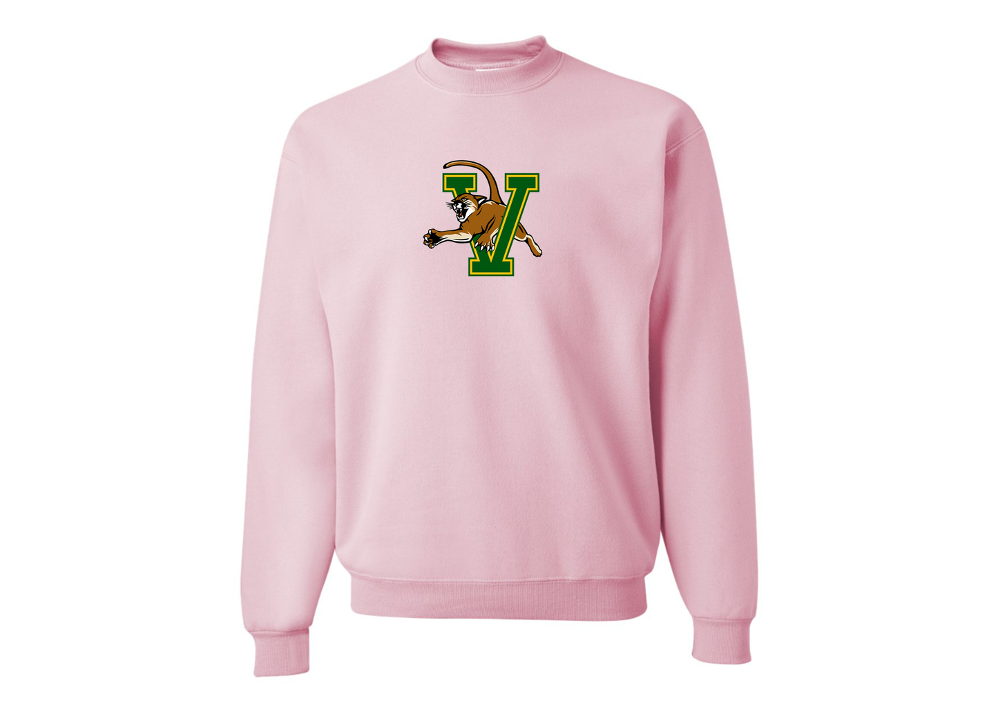 Men's Vermont Catamounts JERZEES NuBlend Crewneck Sweatshirt