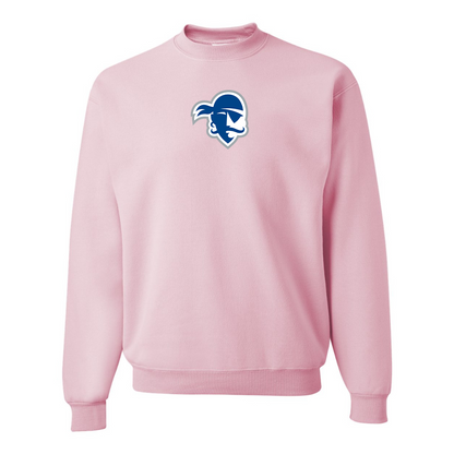Men's Seton Hall Pirates Logo JERZEES NuBlend Crewneck Sweatshirt