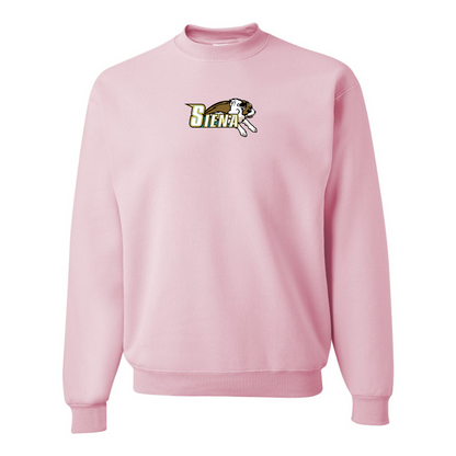 Men's Siena Saints Logo  JERZEES NuBlend Crewneck Sweatshirt