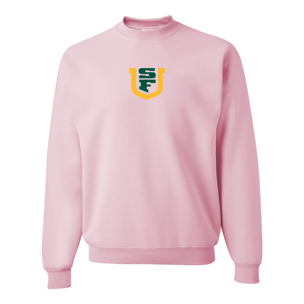 Men's San Francisco Dons Logo JERZEES NuBlend Crewneck Sweatshirt