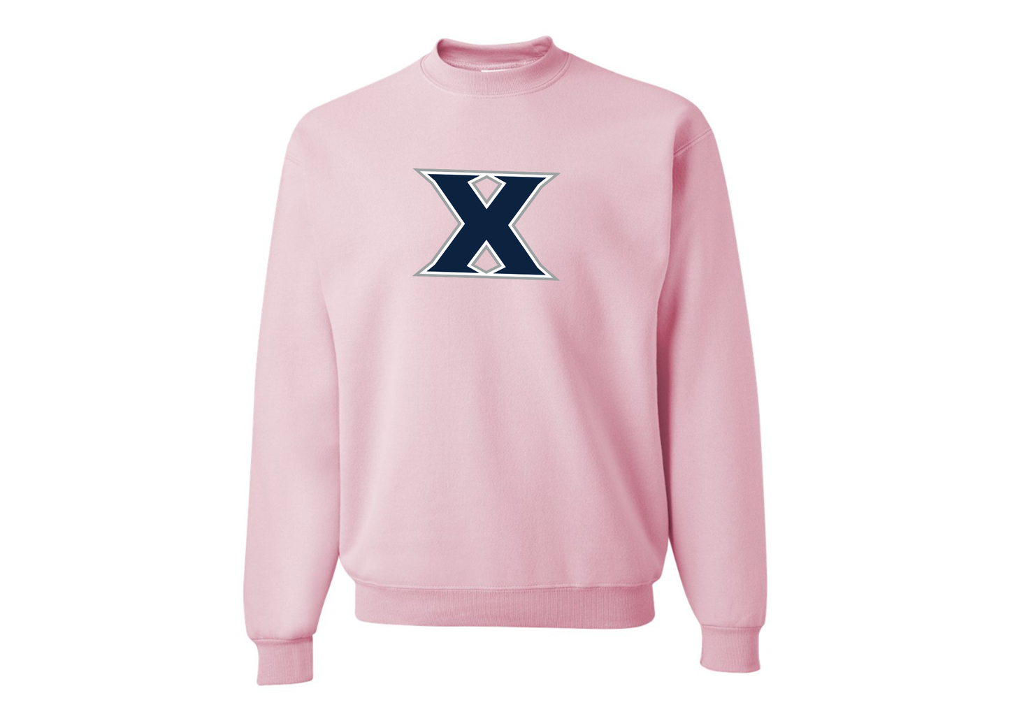 Men's Xavier Musketeers JERZEES NuBlend Crewneck Sweatshirt