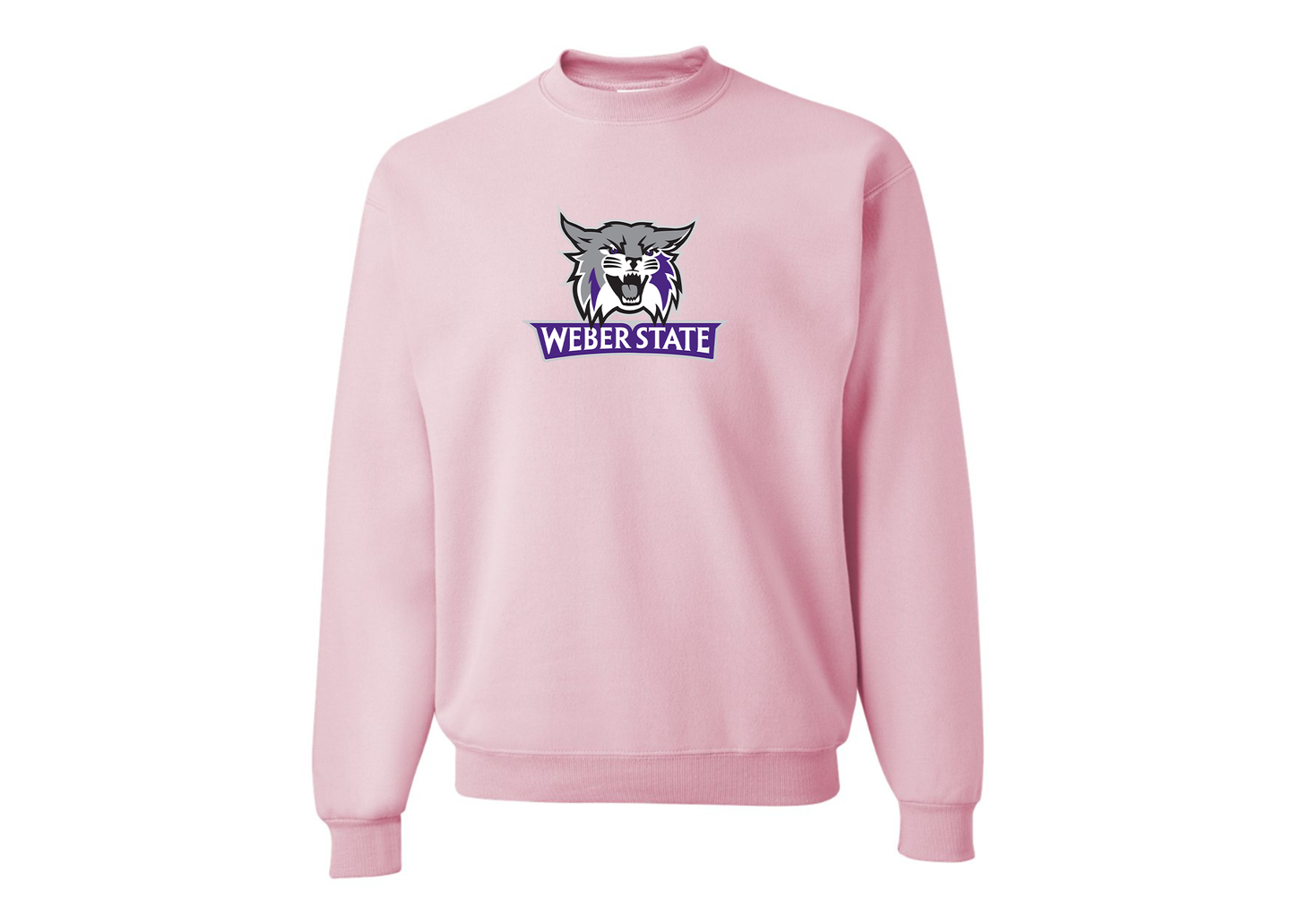Men's Weber State Wildcats JERZEES NuBlend Crewneck Sweatshirt