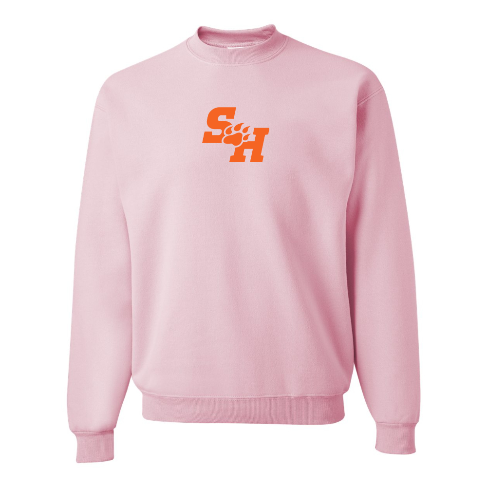 Men's Sam Houston State Bearkats Logo JERZEES NuBlend Crewneck Sweatshirt