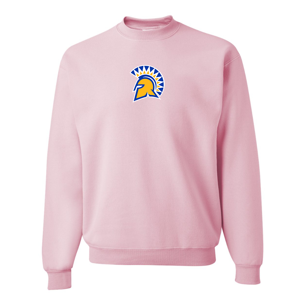 Men's San Jose State Spartans Logo JERZEES NuBlend Crewneck Sweatshirt