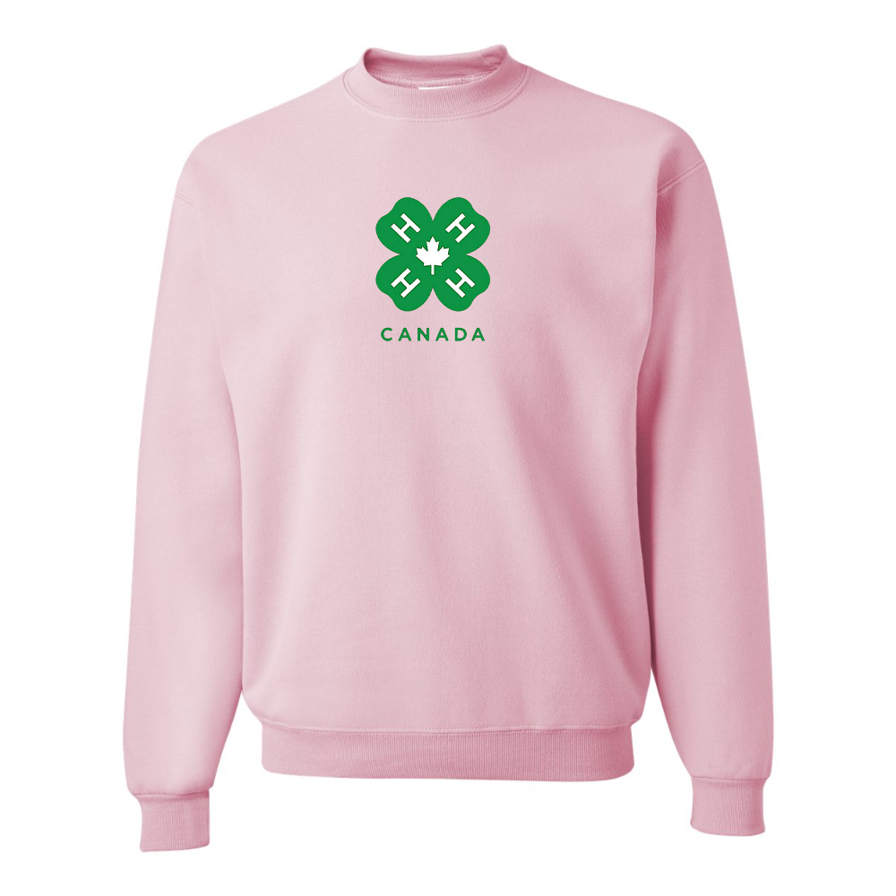 Men's 4H Canada Logo JERZEES NuBlend Crewneck Sweatshirt