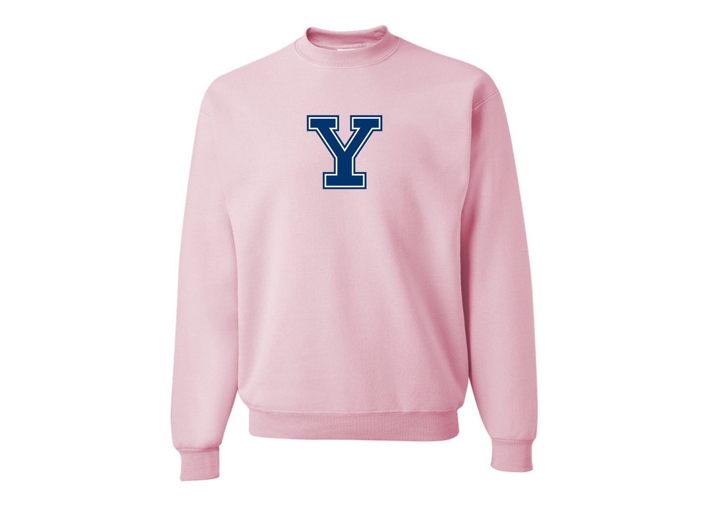 Men's Yale Bulldogs JERZEES NuBlend Crewneck Sweatshirt