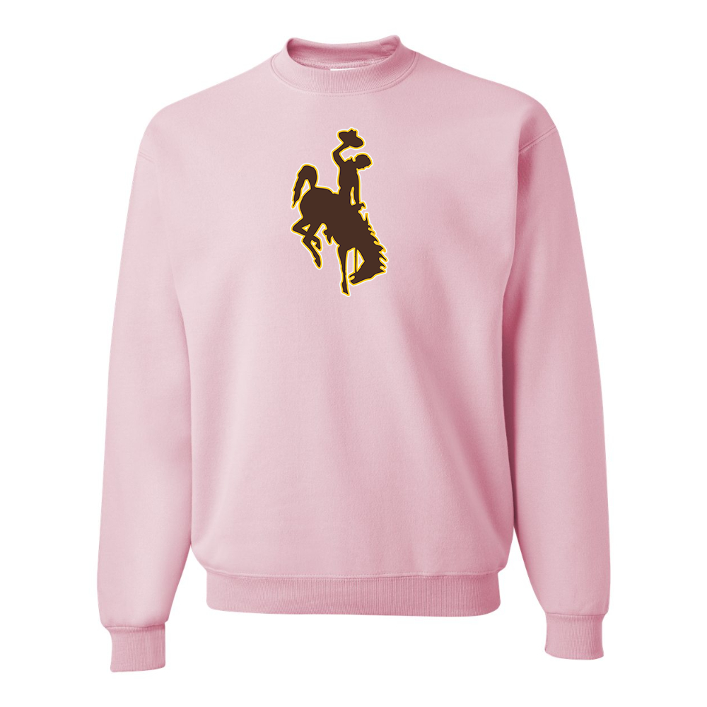 Men's Wyoming Cowboys JERZEES NuBlend Crewneck Sweatshirt