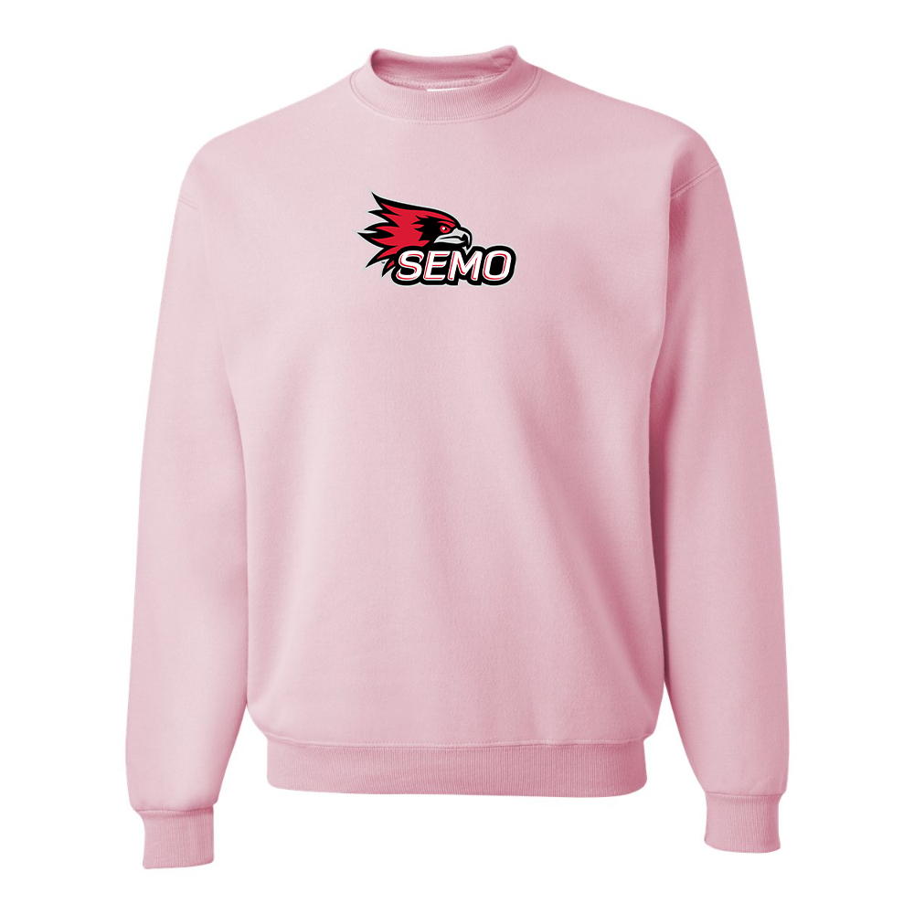 Men's SEMO Redhawks Logo JERZEES NuBlend Crewneck Sweatshirt