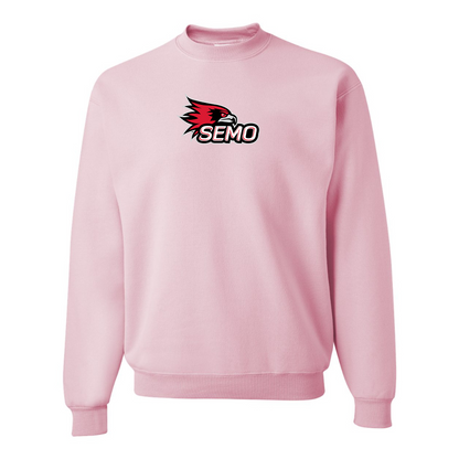 Men's SEMO Redhawks Logo JERZEES NuBlend Crewneck Sweatshirt