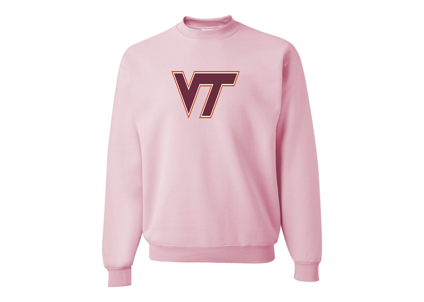 Men's Virginia Tech Hokies JERZEES NuBlend Crewneck Sweatshirt